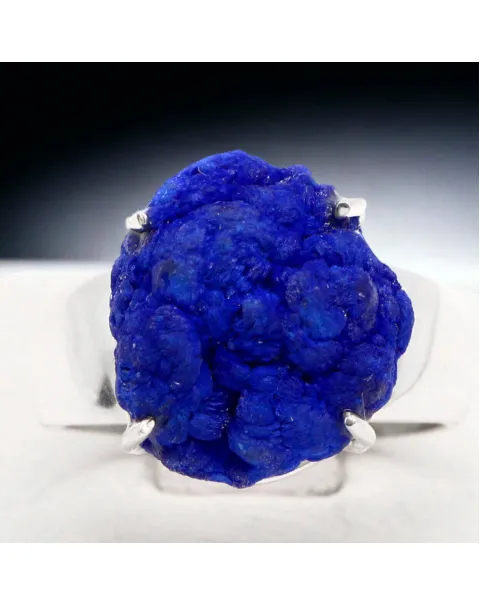 Anello in Argento : Azzurrite l'Intensità del Blu.
