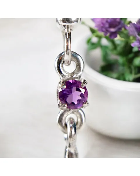Orecchini Charoite e Ametista