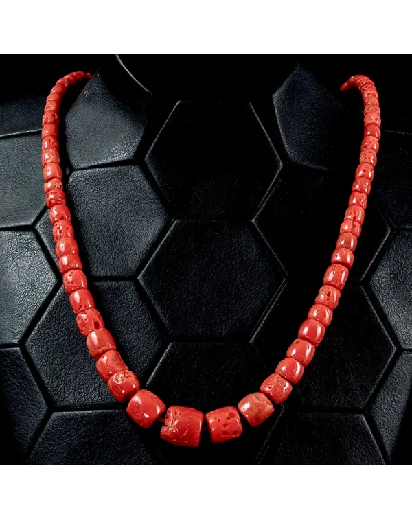 Collana in Corallo Rosso del Mediterraneo – Sard...