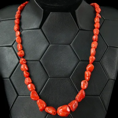 Collana in Corallo Rosso del Mediterraneo – Sardegna.