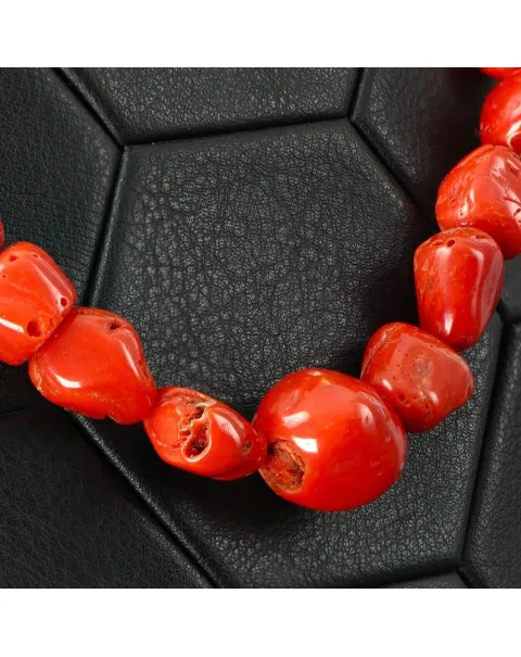 Collana in Corallo Rosso del Mediterraneo.
