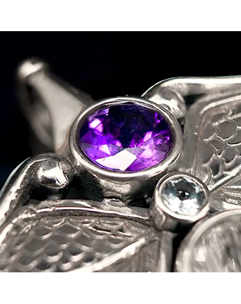 Ciondolo in Argento: Guardiano delle Stelle.