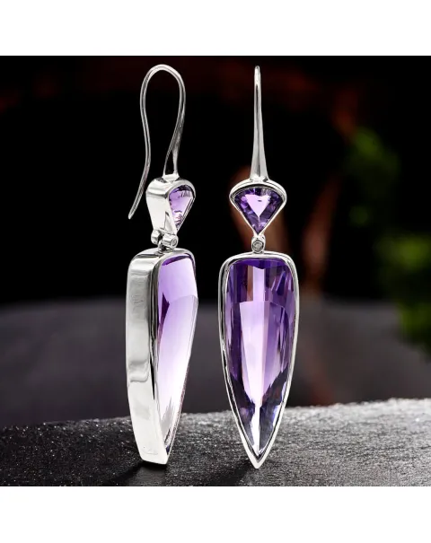 Un’espressione di stile: Ametiste Boliviane e Diamanti.