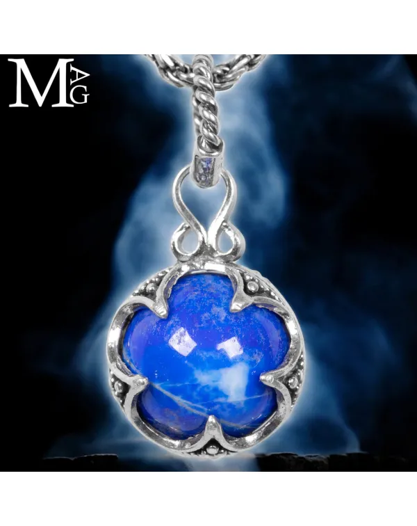 Ciondolo in argento con sfera di Lapis – Viching...