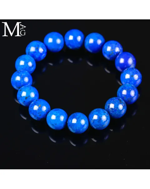 Bracciale in Lapis Lazuli Royal Blue – Sfere 12,5 mm