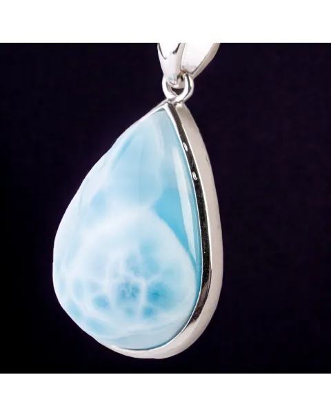 Ciondolo in Argento con Larimar,  Paradiso Terrestre