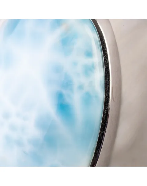Ciondolo in Argento con Larimar, il Paradiso Terrestre.