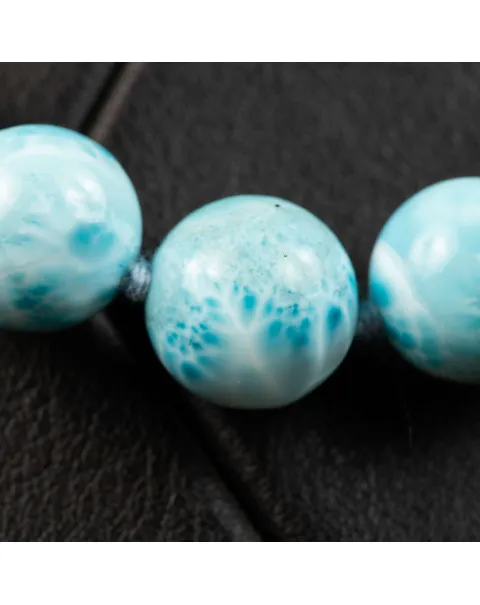 Esclusiva Collana di Perle di Larimar dei Caraibi.