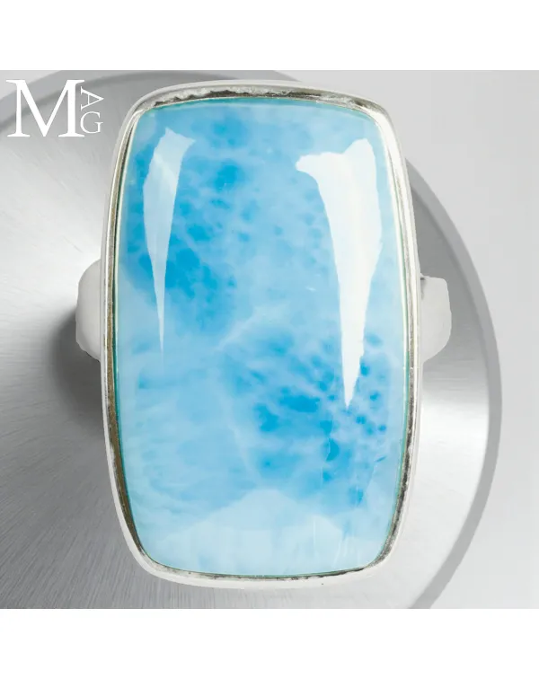 Anello Larimar Naturale dei Caraibi.