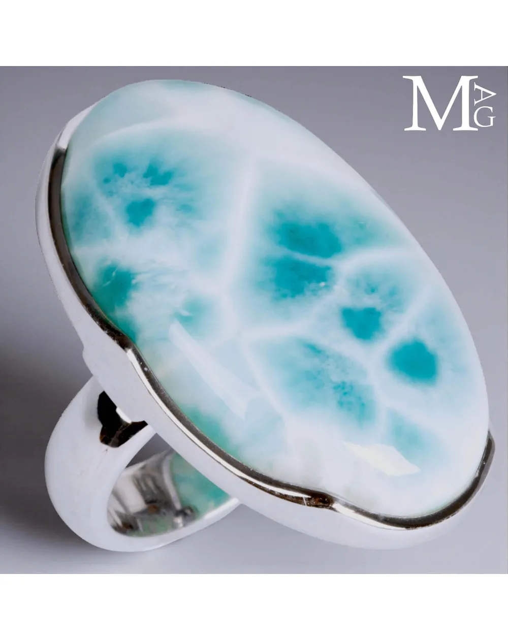 Anello con Larimar