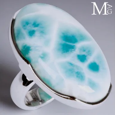 Anello con Larimar