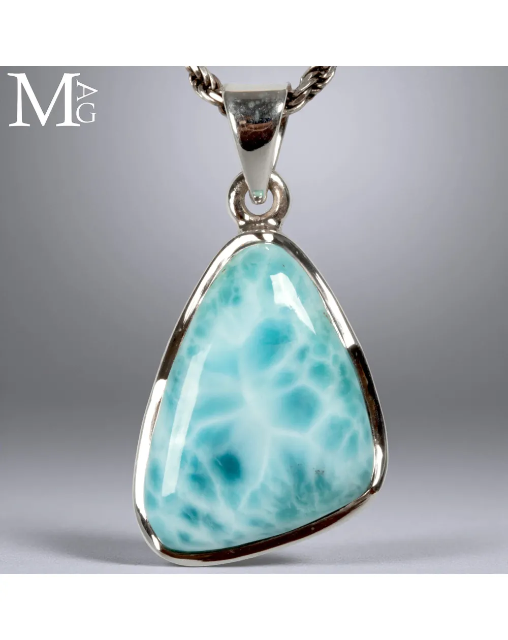 Ciondolo in Argento con Larimar.