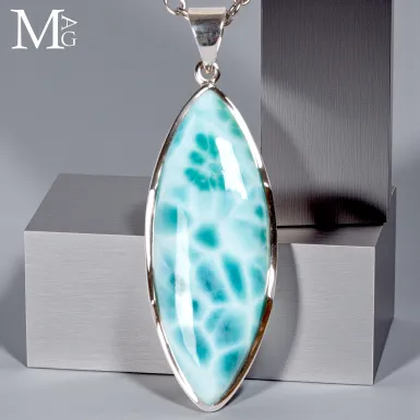 Larimar Naturale – Pietra del Mare Cristallizzat...