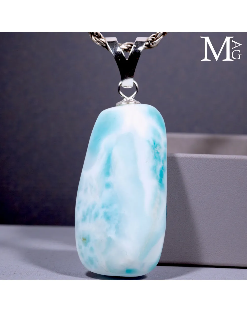 Ciondolo - Larimar in Forma Libera.