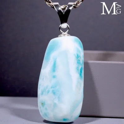 Ciondolo - Larimar in Forma Libera.