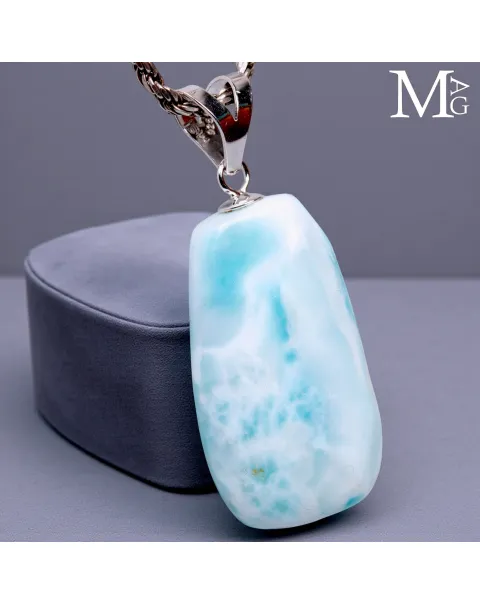 Ciondolo - Larimar in Forma Libera.