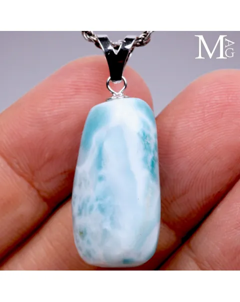 Ciondolo - Larimar in Forma Libera.