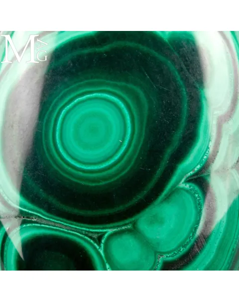 Ciondolo in Argento con Malachite Naturale.