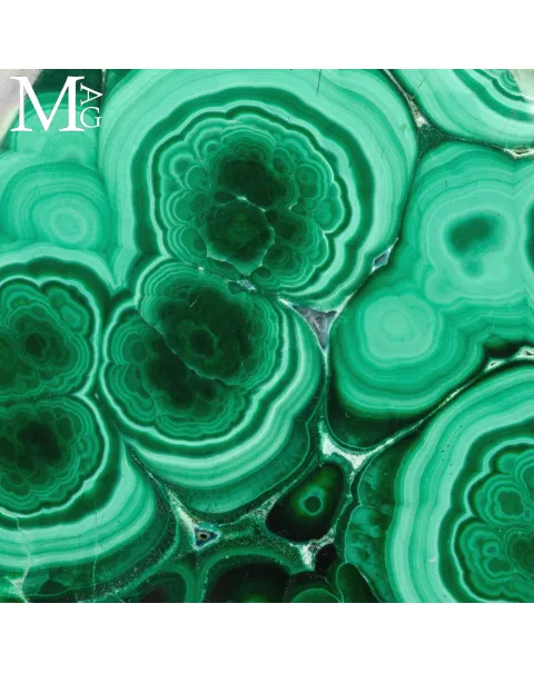 Ciondolo in Argento con Malachite del Congo.