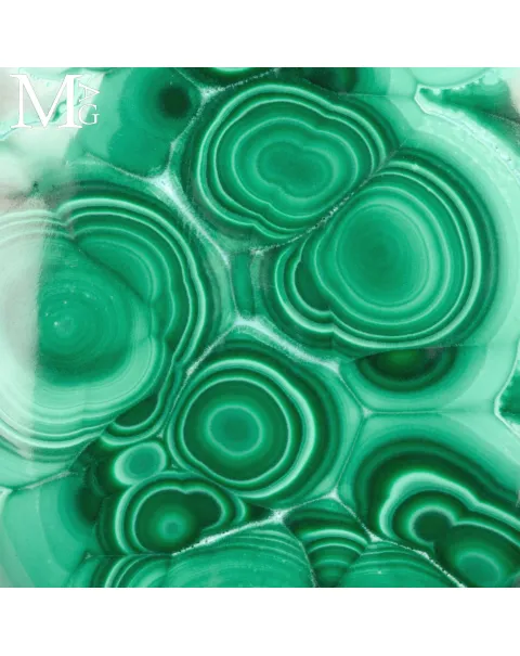 Ciondolo in Argento con Malachite Naturale – Grande Cabochon Ovale