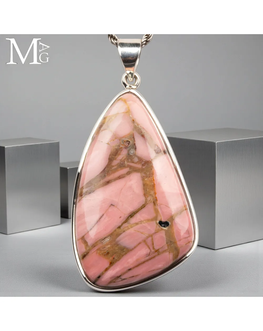 Ciondolo in Argento 925 con Mookaite Australiana