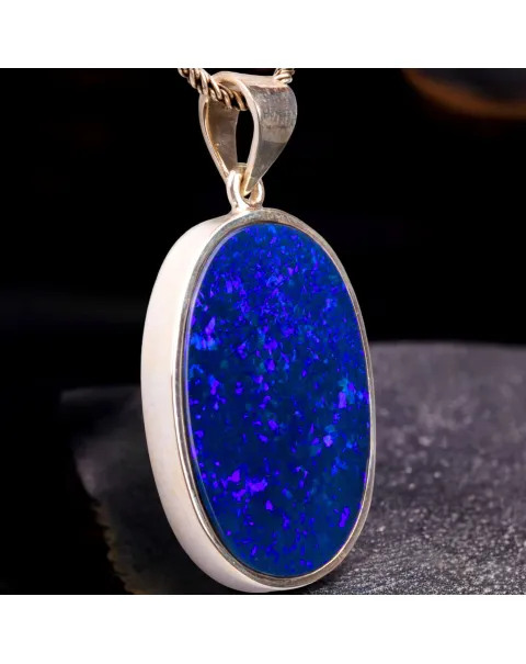 Anello Opale Boulder Australiano.