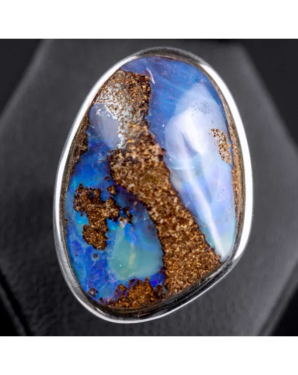 Anello in Argento con Opale Boulder - Australia