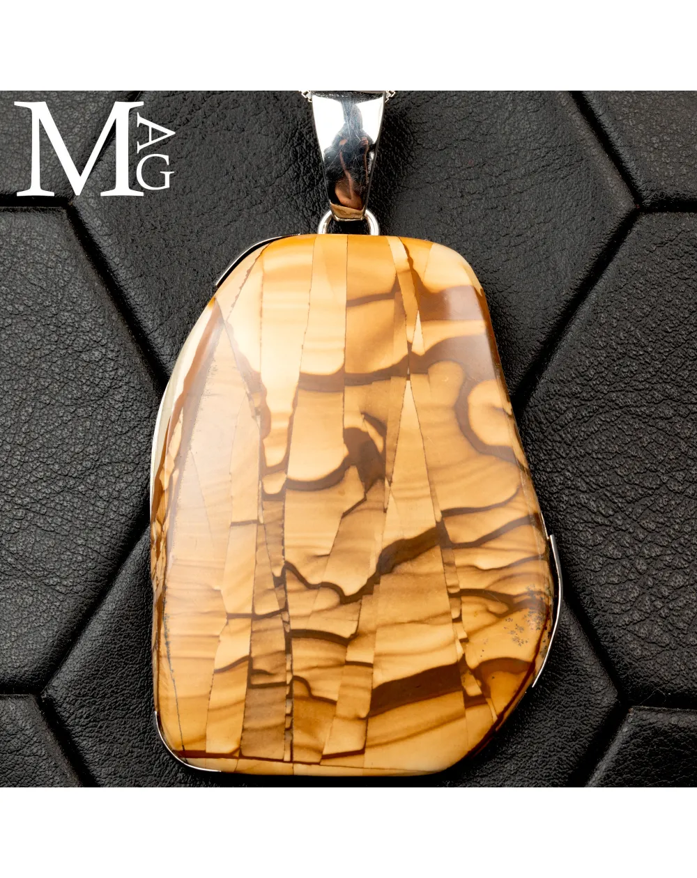 Ciondolo in Argento con Biggs Jasper – Oregon, USA