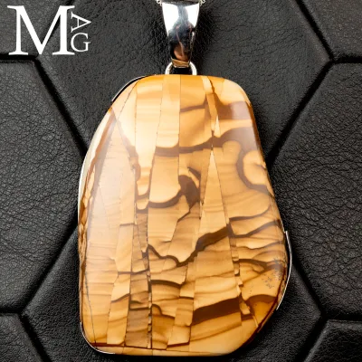Ciondolo in Argento con Biggs Jasper – Oregon, USA