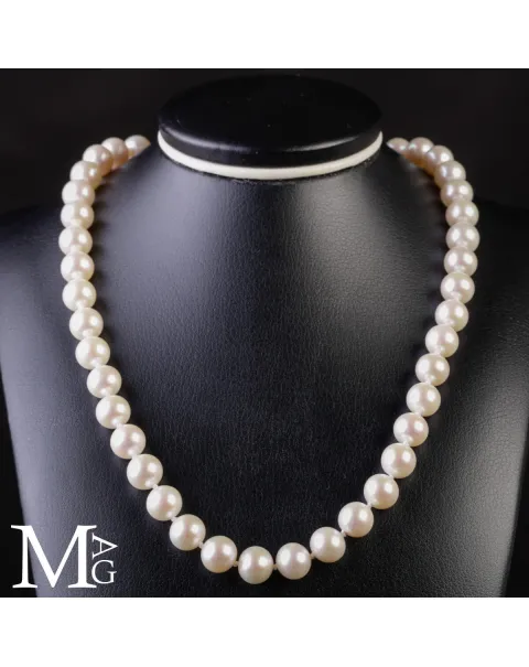 Collana con Perle d’Acqua Dolce – Purezza Classica in Bianco