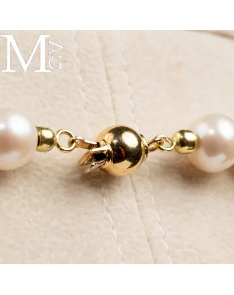 Collana con Perle d’Acqua Dolce – Purezza Classica in Bianco