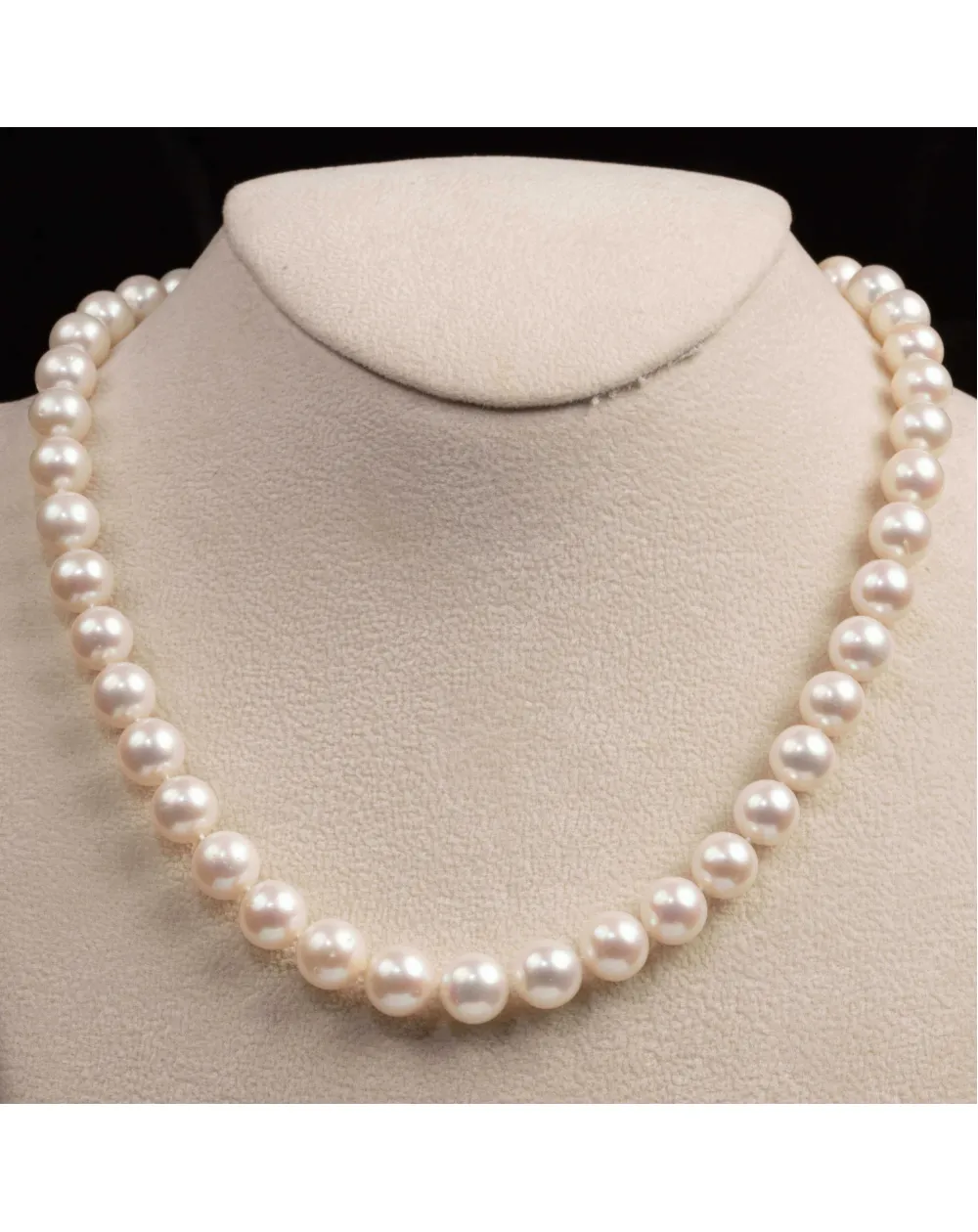 Grande collana di perle d'acqua dolce rotonde, orecchini e - Catawiki