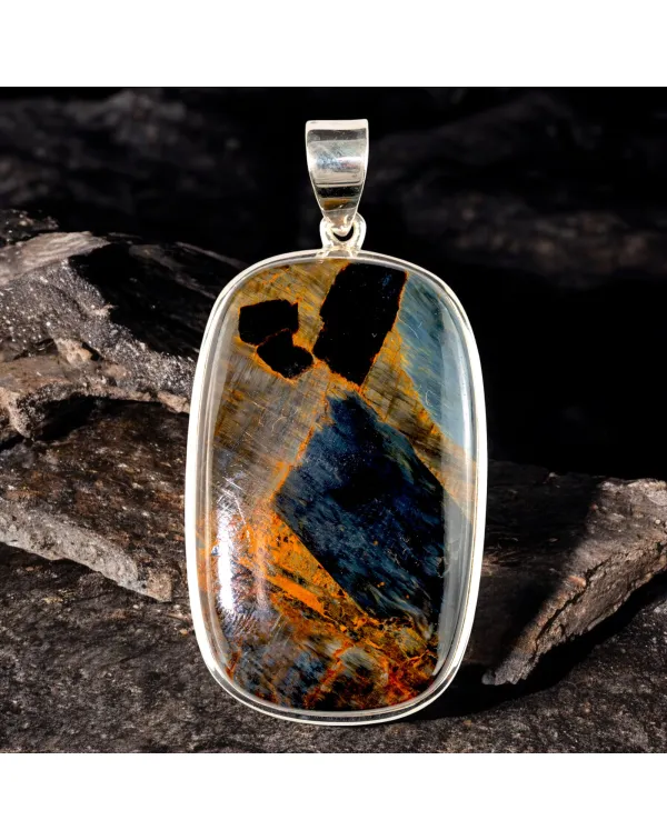Gioiello Esclusivo con Pietersite: Magia di Colori...