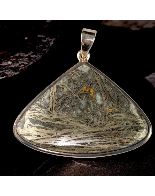 Ciondolo in Argento con Pirite di Neudorf.