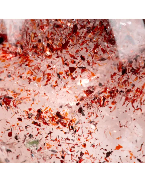 Ciondolo in Argento con Quarzo Fragola – Forma Rettangolare