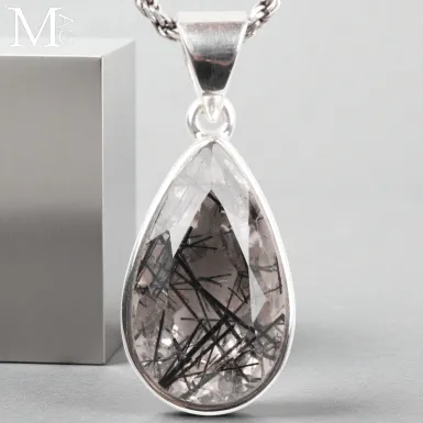 Quarzo Tormalinato – Eleganza Naturale in Argento ...