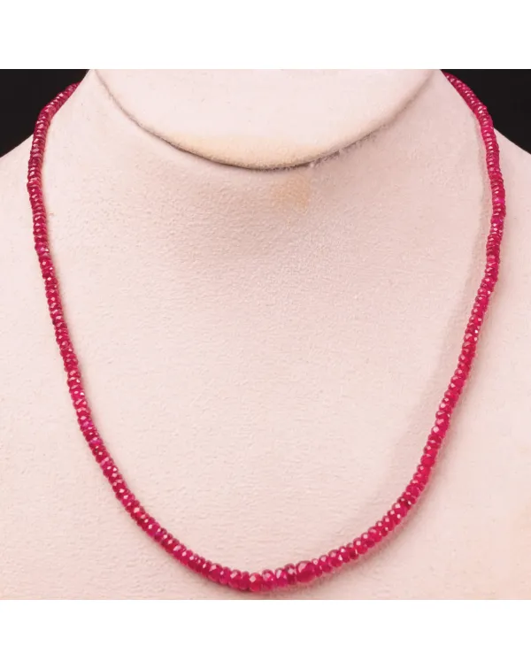 Raffinato Collier di Rubini "Sangue di Piccio...