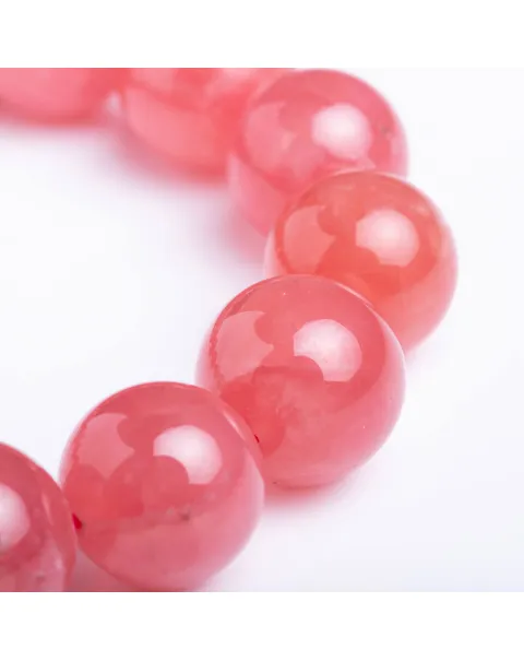 Bracciale in Rodocrosite Naturale Sfere da 14.5 mm