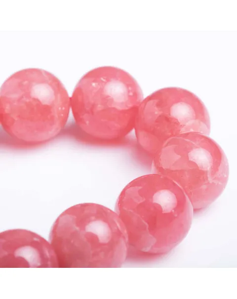 Bracciale in Rodocrosite Naturale Sfere da 11.5 mm