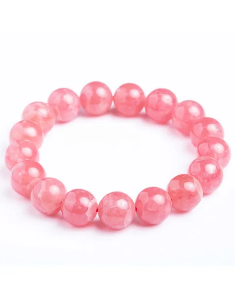 Bracciale in Rodocrosite Naturale Sfere da 11.5 mm