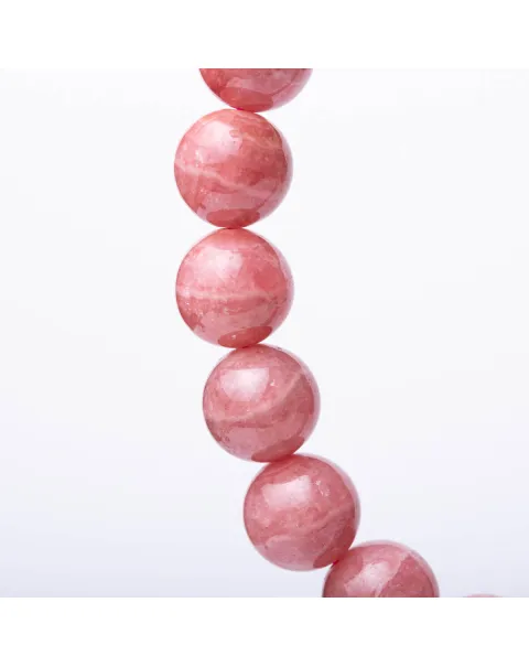 Bracciale in Rodocrosite Naturale Sfere da 11.5 mm