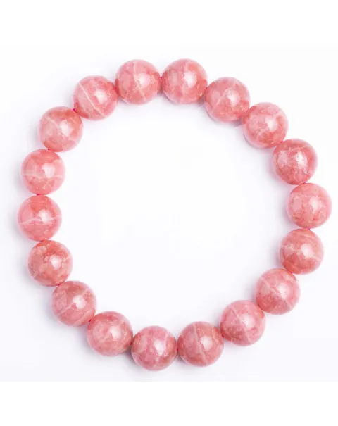 Bracciale in Rodocrosite Naturale Sfere da 11.5 mm