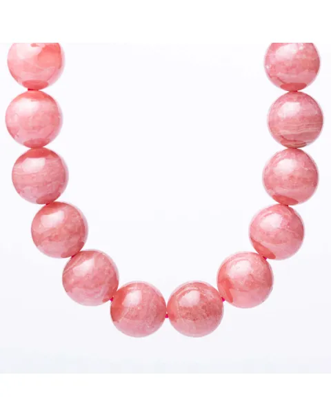 Bracciale in Rodocrosite Naturale Sfere da 11.5 mm