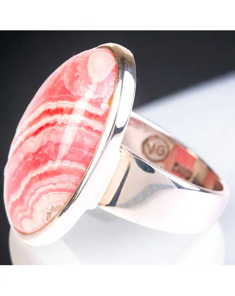 Anello in Argento con Rodocrosite.
