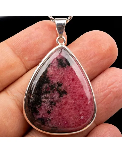 Ciondolo in Argento con Rhodonite Australiana.