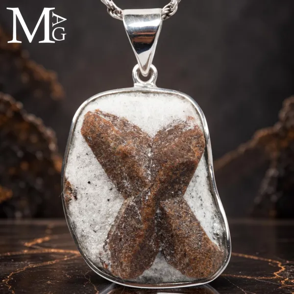 Staurolite Fairy Cross – Cristalli Geminati su Micascisto
