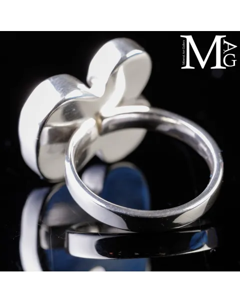 Anello in Argento con Tanzaniti Naturali