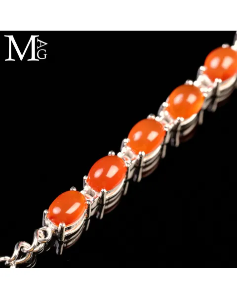 Bracciale in Argento con Corniola Naturale