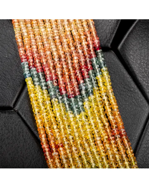 Collier in Zaffiri Naturali Multicolore – 13 Fili, 698 Carati di Raffinatezza Geologica
