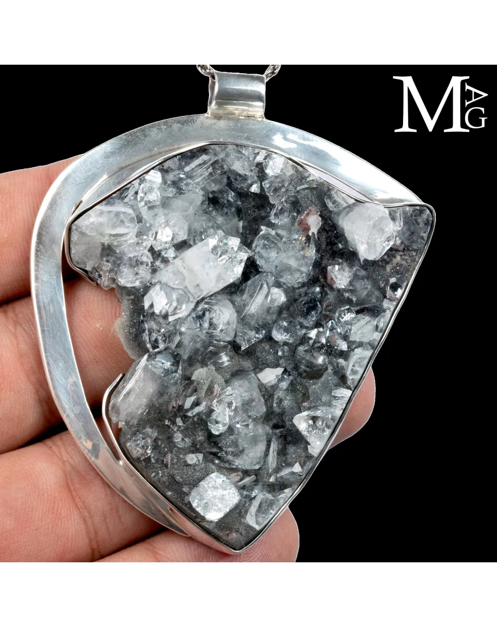 Ciondolo con Apophyllite Naturale – Argento 925